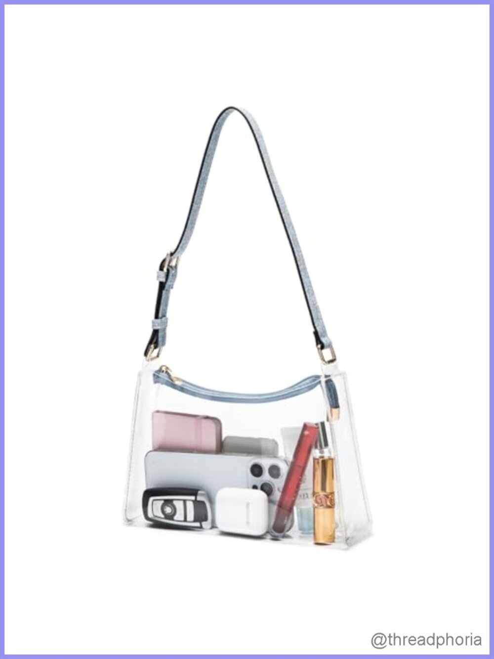 Clear Stadium Approved Shoulder Bag Transparent Purse